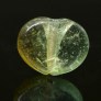 Ancient monochrome glass heart bead
